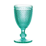 Taça de Vidro para Vinho Bico de Jaca 235ml Turquesa