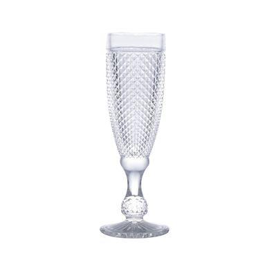 Taa de Vidro para Champagne Bico de Jaca 185ml Transparente