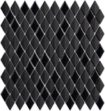 Mosaico Prosa Diamond Black Mate Lux 30x30cm Preto
