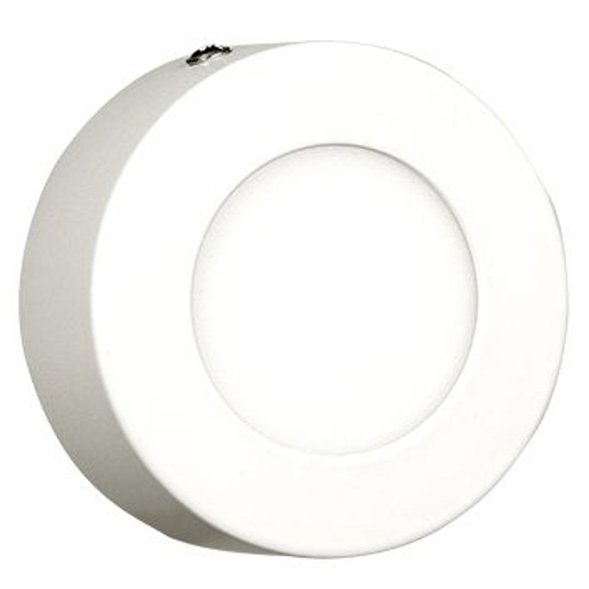 Luminária Plafon de Sobrepor LED 6W 3000K Bivolt 120mm Redondo Branco, marca Galaxy LED - Foto Principal