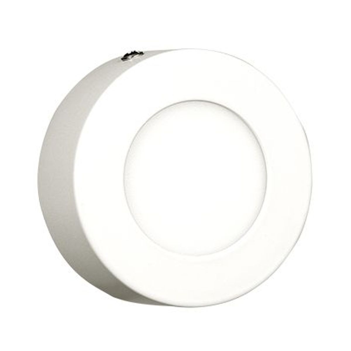 Luminária Plafon de Sobrepor LED 6W 3000K Bivolt 120mm Redondo Branco, marca Galaxy LED - Foto Principal