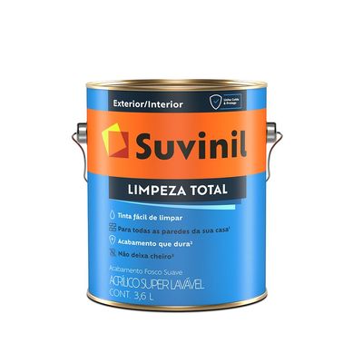 Tinta Fosco Exterior e Interior Limpeza Total Premium 3,6L Branco