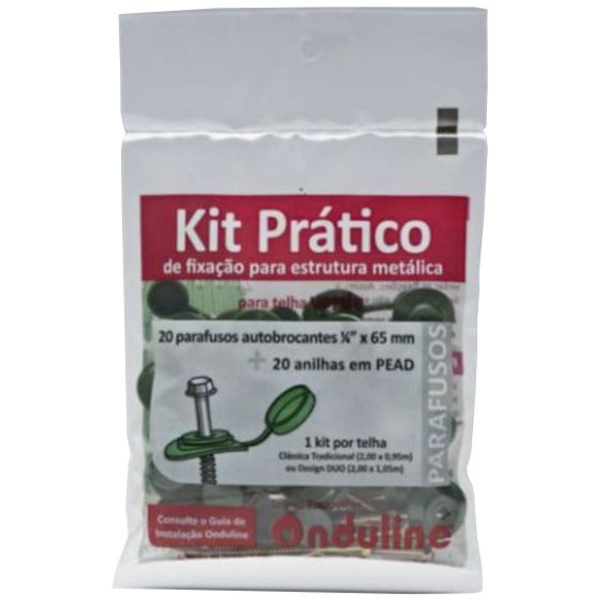 Kit Parafuso Speedfix 18 Peças Verde, marca Onduline - Foto Principal