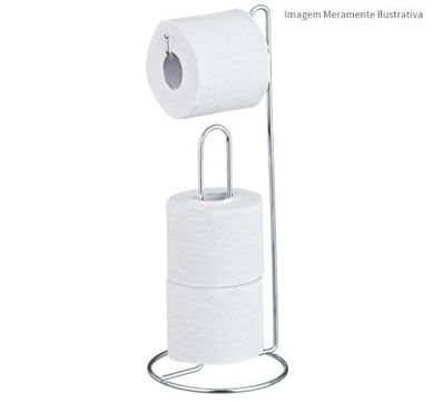 Suporte para Papel Higinico Luxo Cromado