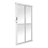 Porta de Correr Alumínio 2 Folhas Direita 210x120x8cm Ecosul