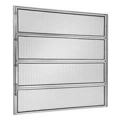 Janela Basculante 3 Basc Alumínio Brilhante 80x80x2,5cm Ecosul