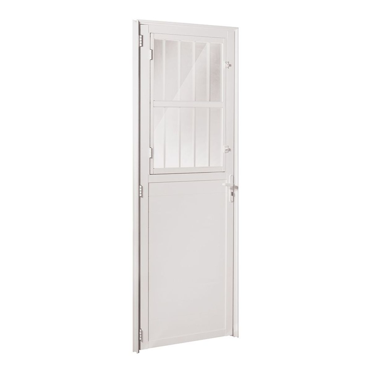 Porta Lambri Fechadura Alumínio Branco Direita 210x80x6cm Fortsul, marca Esquadrisul - Foto Principal