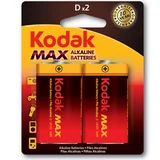 Pilha Max Alcalina Grande D 2 Unidades