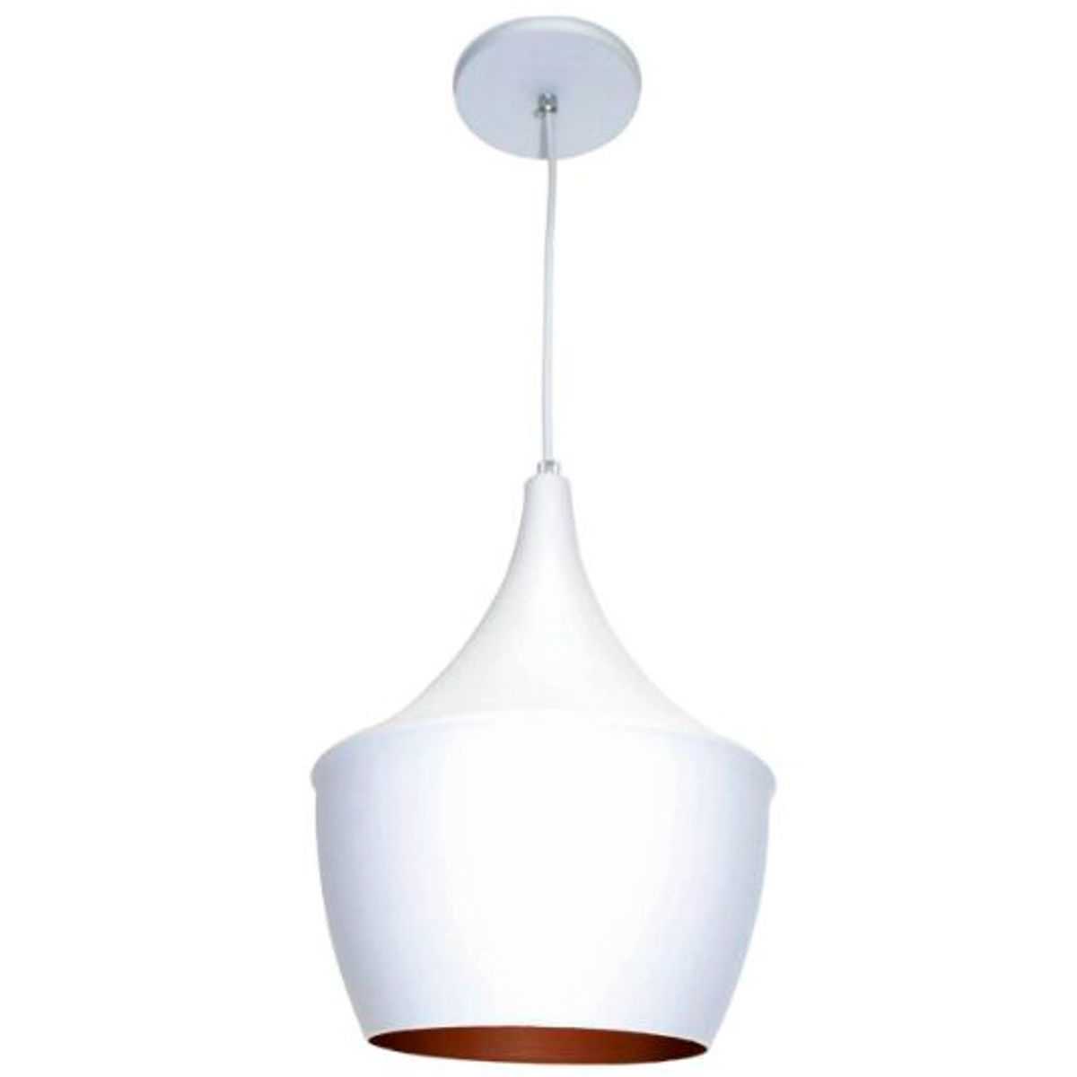 Pendente Branco e Cobre Tom Dixon Bojudo Bivolt, marca Pavilonis - Foto Principal