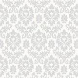 Papel de Parede Arabesto Folhas 0,52x10m Branco