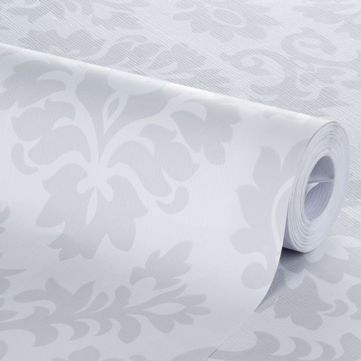 Papel de Parede Arabesto Folhas 0,52x10m Branco, marca Bobinex - Foto 2