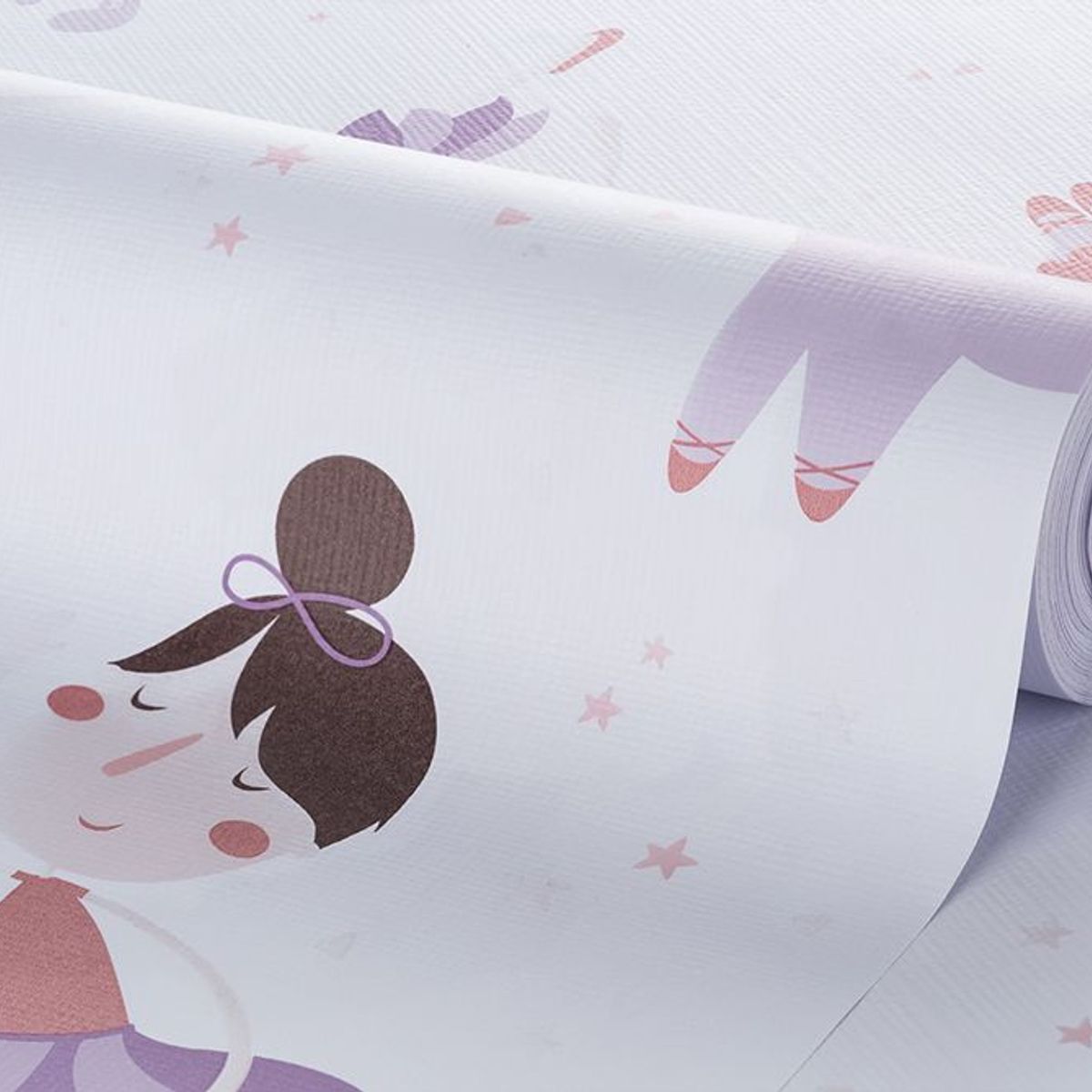 Papel de Parede Bailarina 52x100 cm Rosa e Branco Bobinex, marca Bobinex - Foto 2