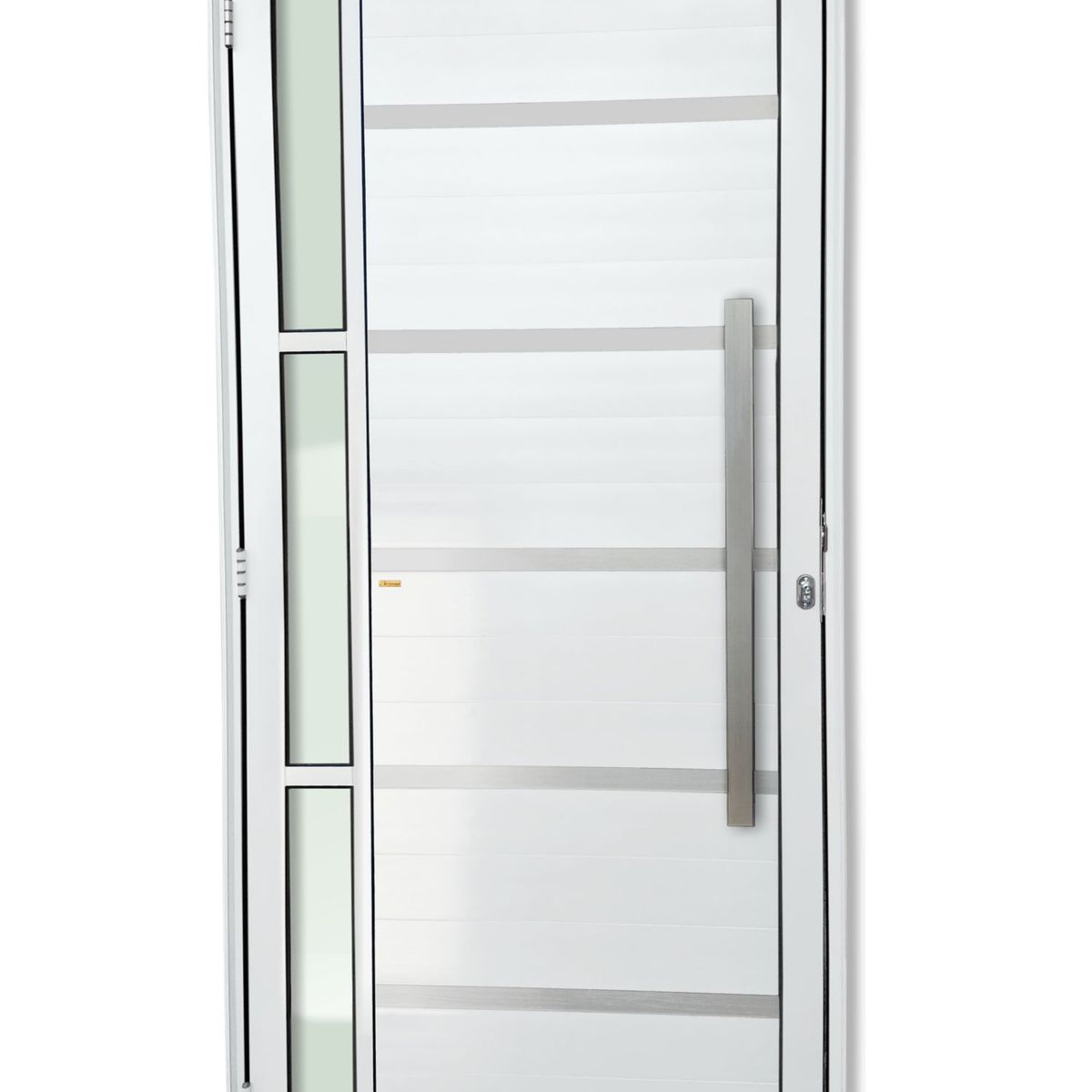 Porta Lambri e Friso e Visor Alumínio Branco Direita 210x90x4,6cm Miraggio, marca Brimak - Foto Principal