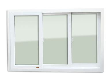 Janela de Correr PVC Branco 3 Folhas Mveis 120x200x11cm Itec