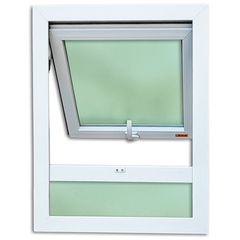 Janela Maxim-ar com bandeira PVC Branco 80x60x3,8cm Itec