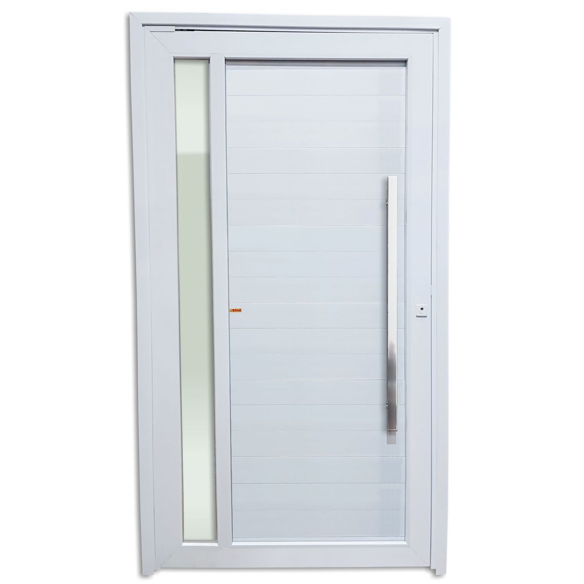 Porta Pivotante e Visor PVC Branco Direita 216x120x6cm Visione, marca Brimak - Foto Principal