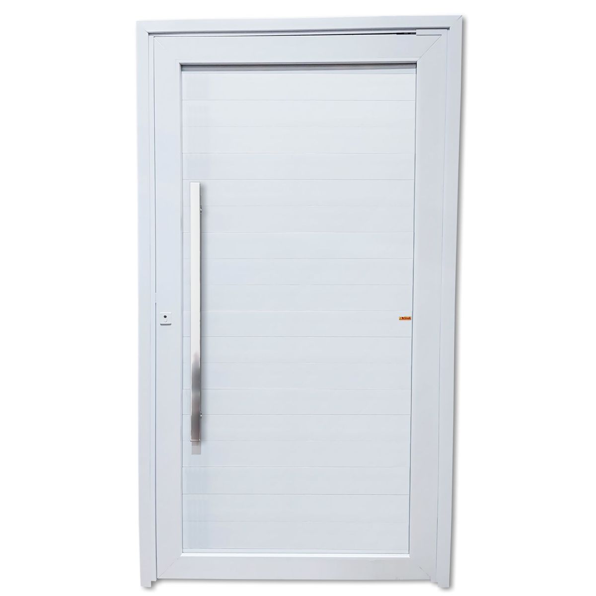 Porta Pivotante PVC Branco Esquerda 216x130x6cm Tecplus100, marca Brimak - Foto Principal