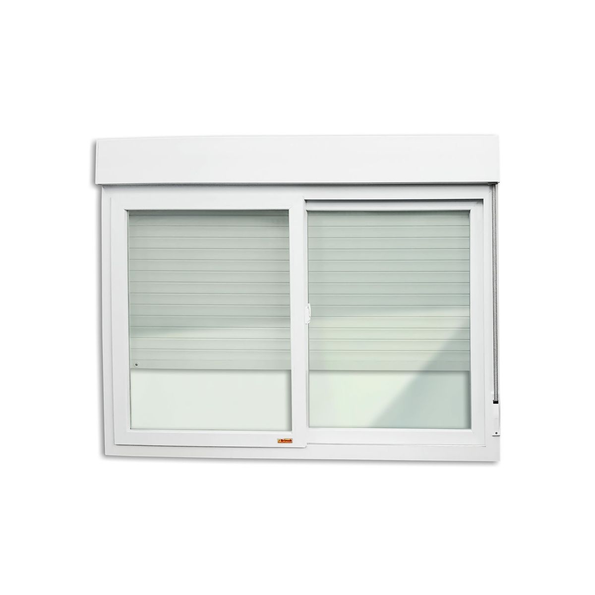 Janela Integrada Veneziana PVC Branco 2 Folhas Móveis 120x150x11,5cm Itec, marca Brimak - Foto Principal