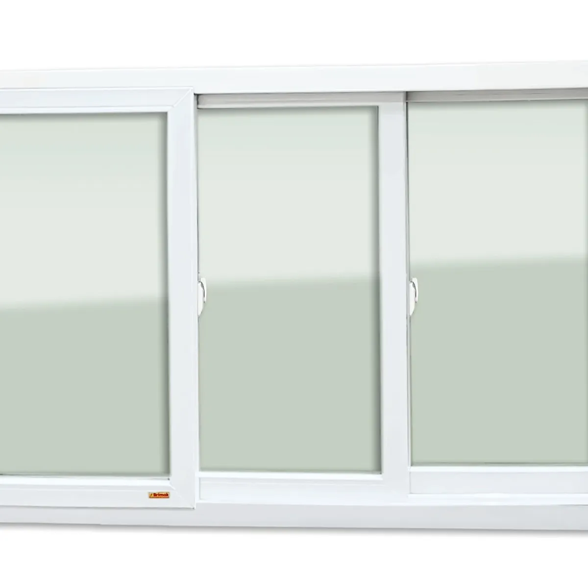 Janela de Correr PVC Branco 3 Folhas Móveis 100x150x11cm Itec, marca Brimak - Foto Principal