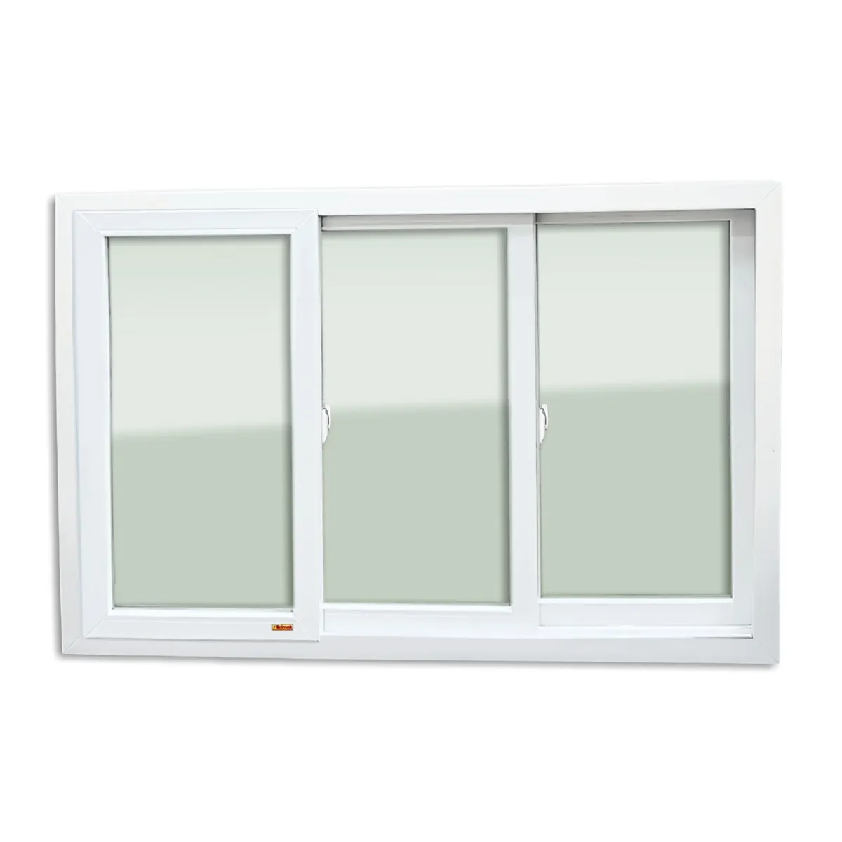 Janela de Correr PVC Branco 3 Folhas Móveis 100x150x11cm Itec, marca Brimak - Foto Principal