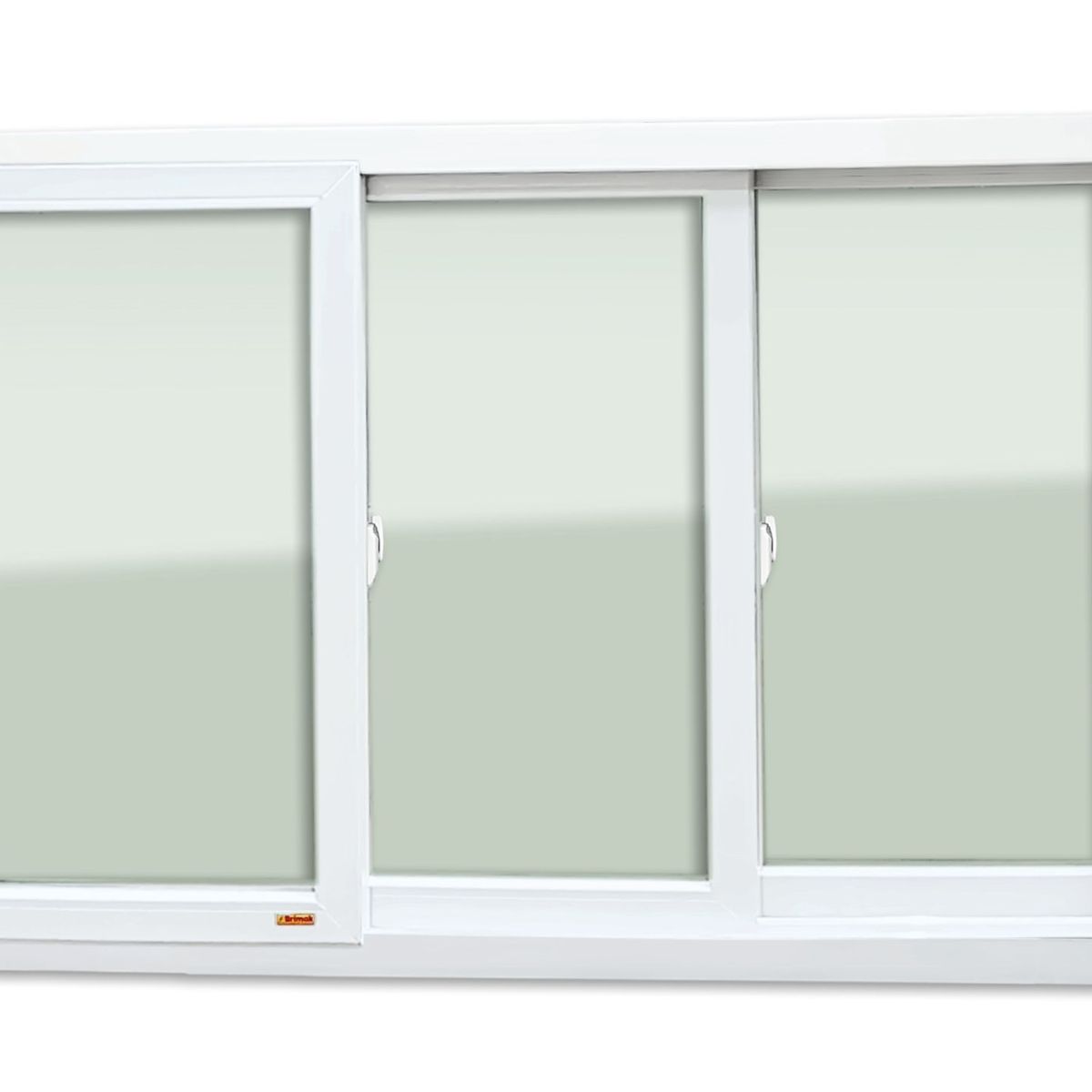 Janela de Correr PVC Branco 3 Folhas Móveis 100x240x11cm Itec, marca Brimak - Foto Principal