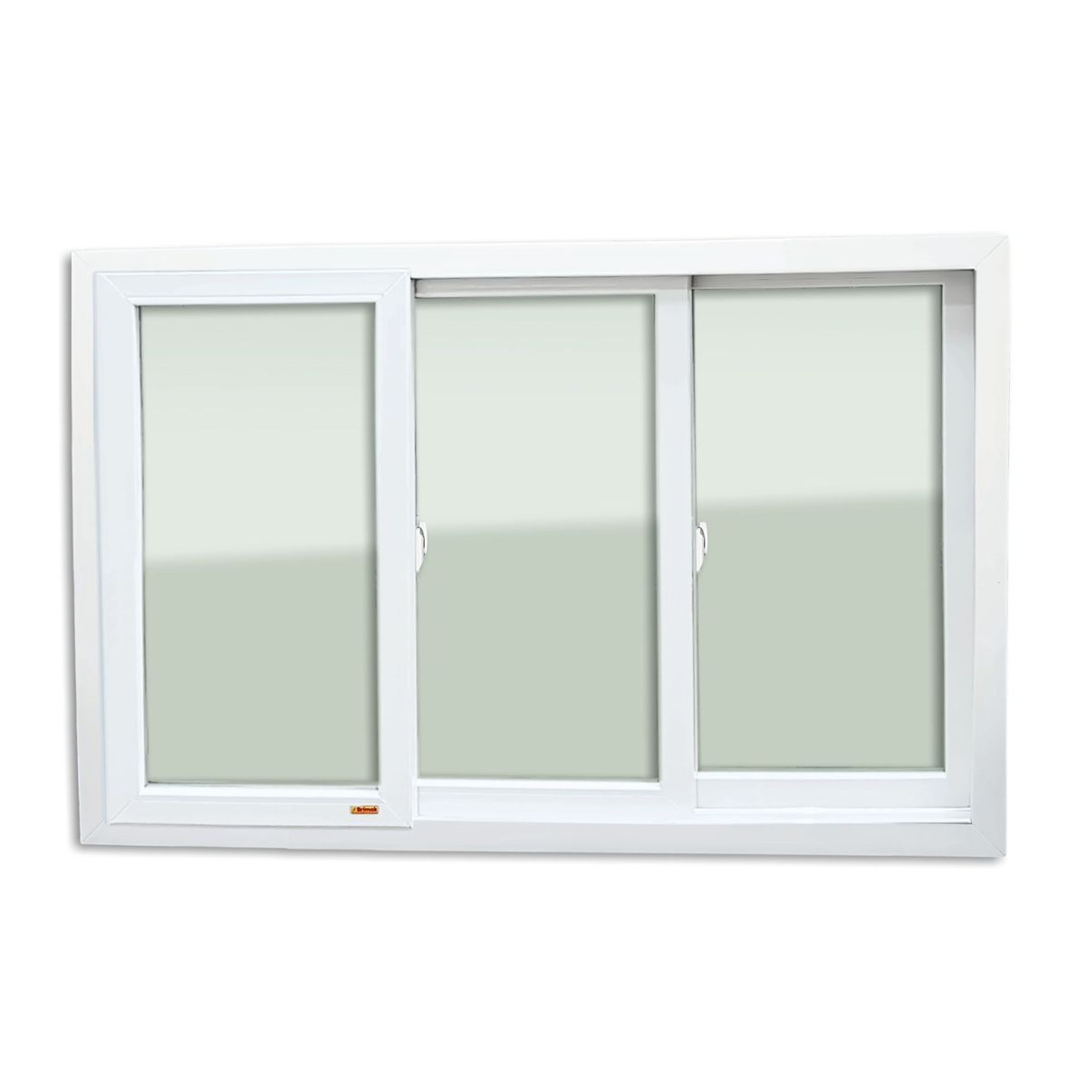 Janela de Correr PVC Branco 3 Folhas Móveis 100x240x11cm Itec, marca Brimak - Foto Principal