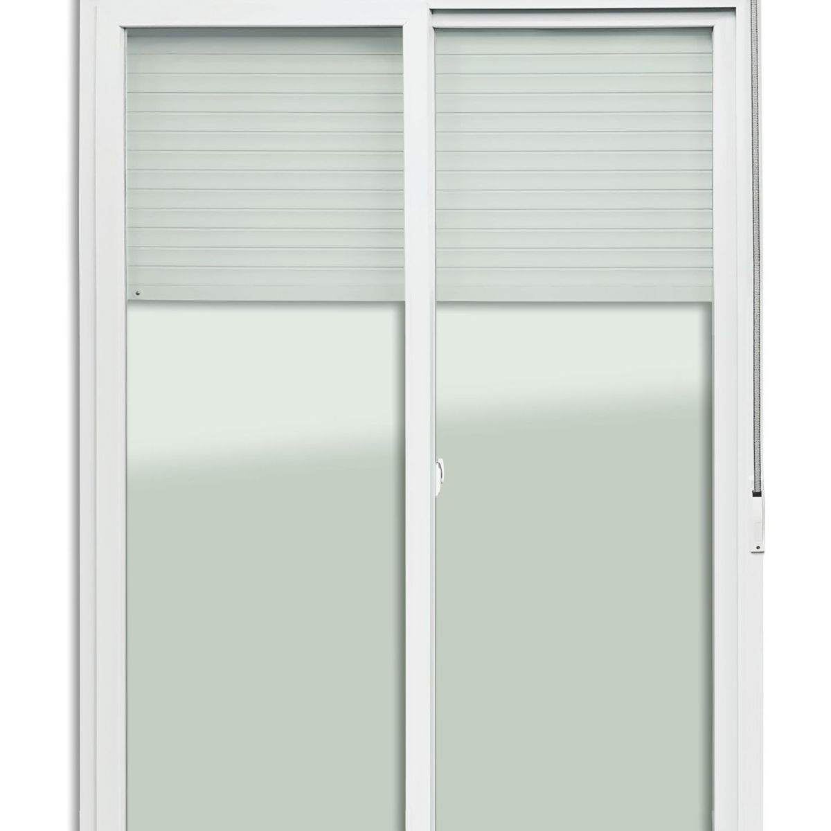 Porta Integrada Veneziana PVC Branco 2 Folhas Móveis 230x120x13cm Itec, marca Brimak - Foto Principal