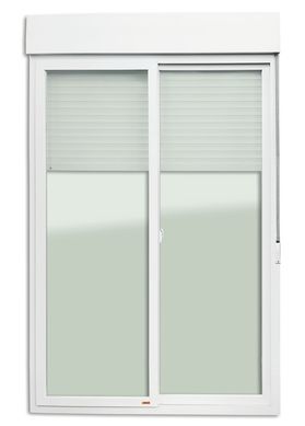 Porta Integrada Veneziana PVC Branco 2 Folhas Mveis 230x200x13cm Itec