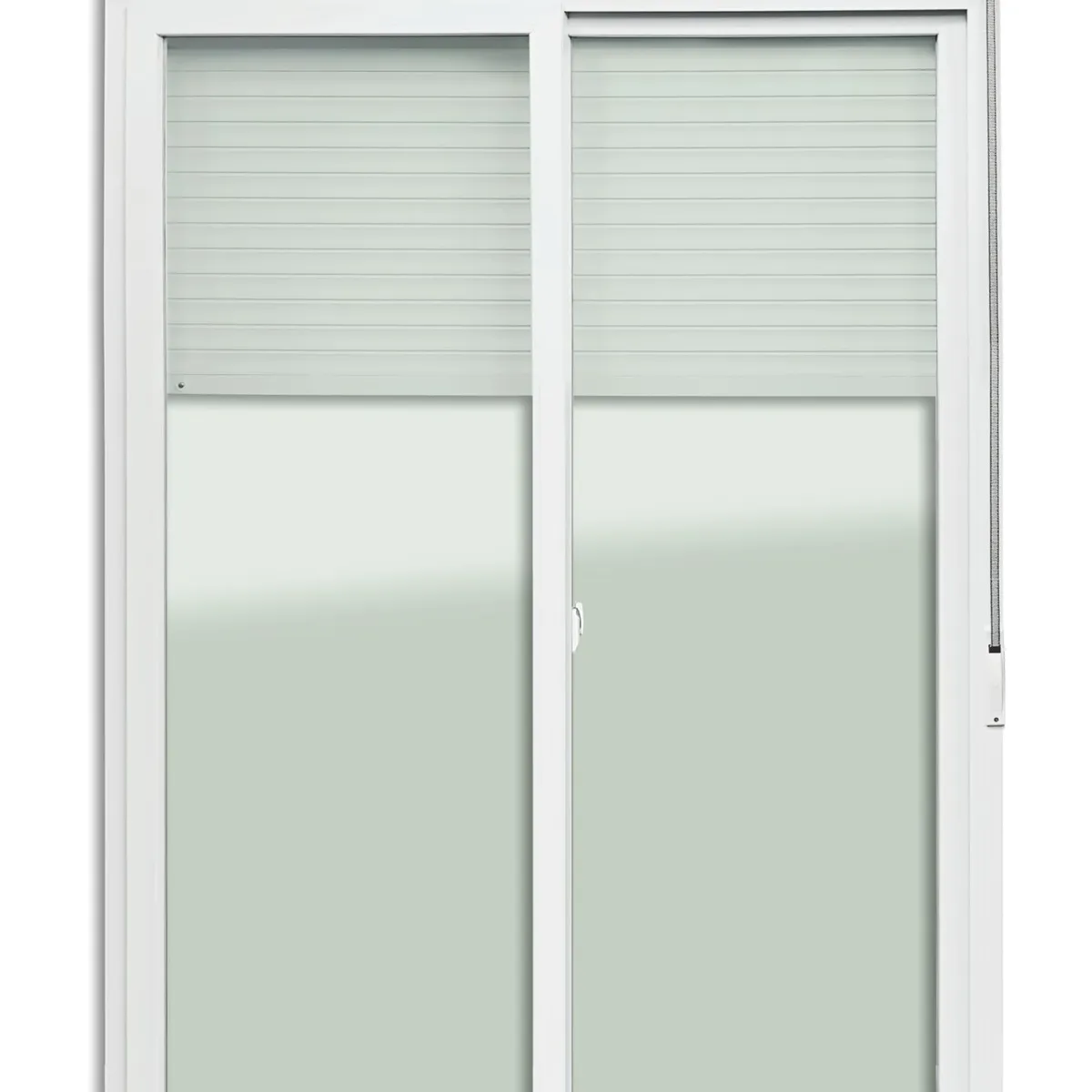 Porta Integrada Veneziana PVC Branco 2 Folhas Móveis 230x200x13cm Itec, marca Brimak - Foto Principal