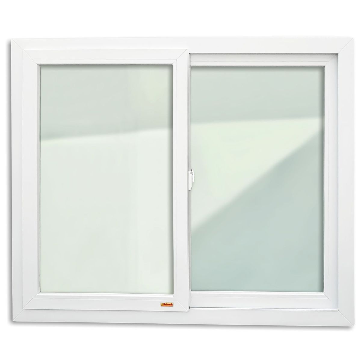 Janela de Correr PVC Branco 2 Folhas Móveis 129x129x10cm Itec, marca Brimak - Foto Principal