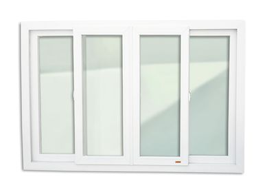 Janela de Correr PVC Branco 4 Folhas Central 100x200x6cm Itec