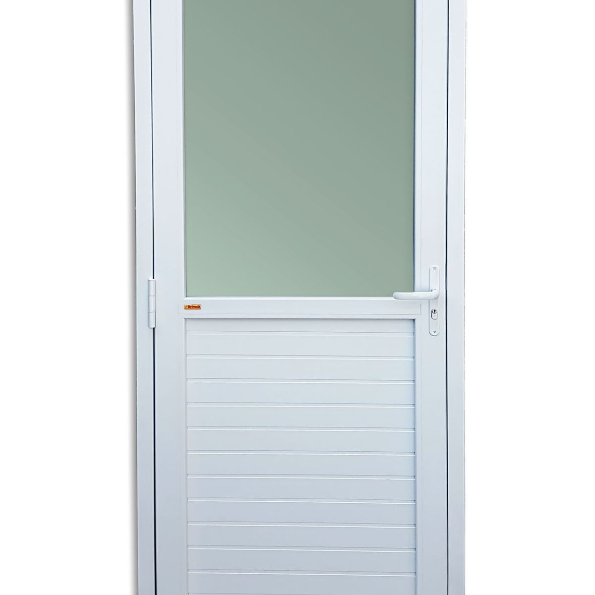 Porta Lambri e Meio Vidro PVC Branco Direita 216x70x6cm Itec, marca Brimak - Foto Principal