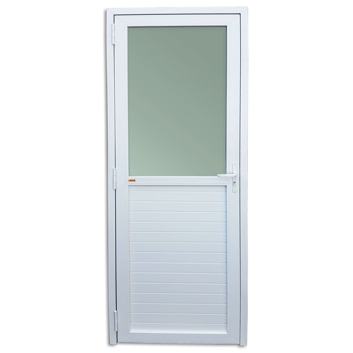 Porta Lambri e Meio Vidro PVC Branco Direita 216x70x6cm Itec, marca Brimak - Foto Principal