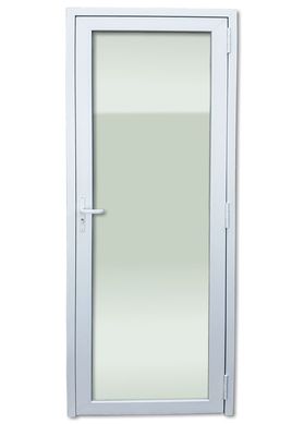 Porta de Vidro PVC Branco Esquerda 216x80x6cm Itec