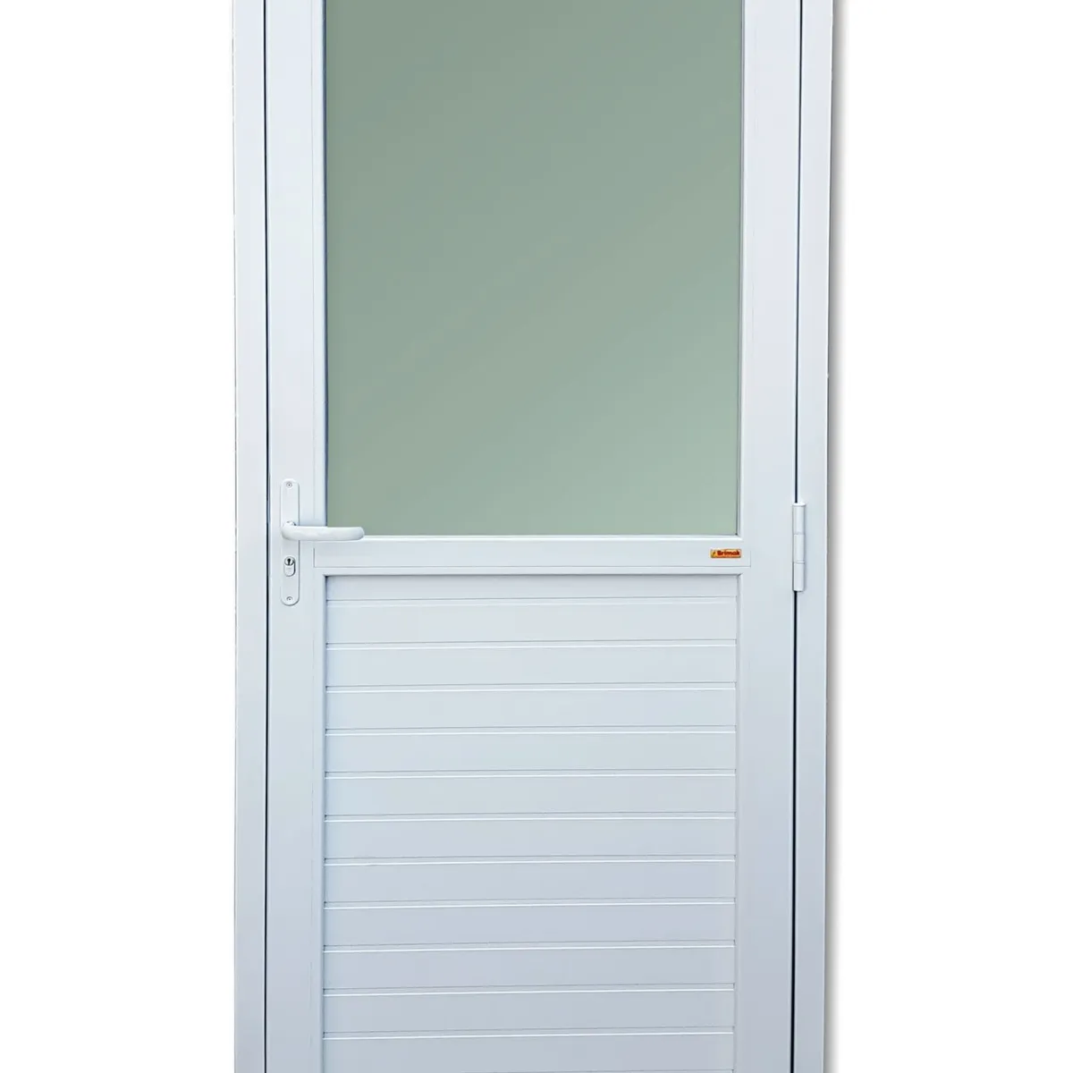 Porta Lambri e Meio Vidro PVC Branco Esquerda 216x90x6cm Itec, marca Brimak - Foto Principal