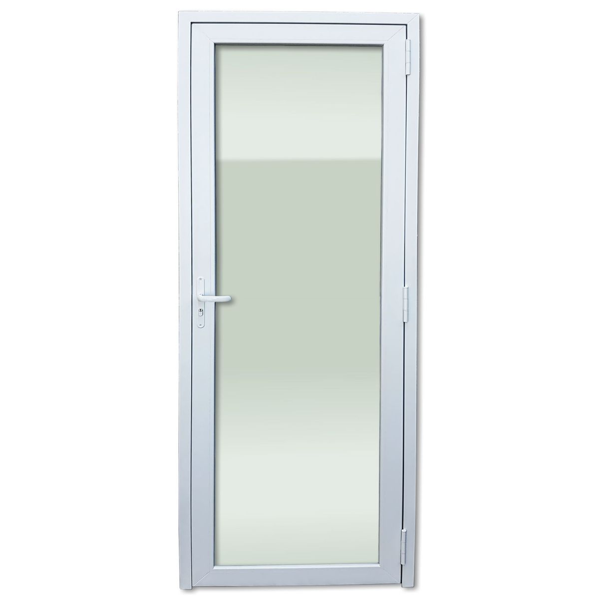 Porta de Vidro PVC Branco Esquerda 216x90x6cm Itec, marca Brimak - Foto Principal
