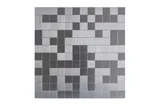 Pastilha de Inox Autoadesiva IM0003 2,5x2,5cm 30,5x30,5cm Escovado Prata