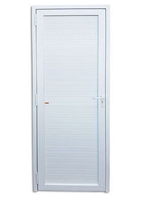 Porta Veneziana PVC Branco Direita 216x90x6cm Itec