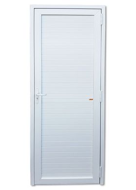 Porta Veneziana PVC Branco Esquerda 216x90x6cm Itec