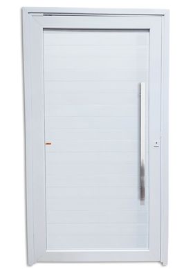 Porta Pivotante PVC Branco Direita 216x100x6cm Tecplus100
