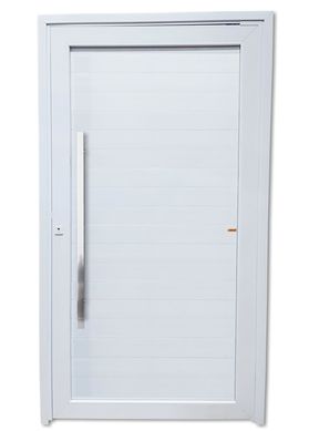 Porta Pivotante PVC Branco Esquerda 216x100x6cm Tecplus100