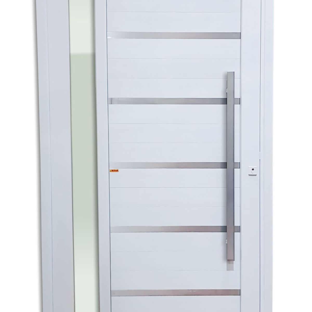 Porta Pivotante e Friso e Visor PVC Branco Direita 216x100x6cm Miraggio, marca Brimak - Foto Principal