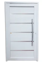 Porta Pivotante e Friso PVC Branco Direita 216x120x6cm Premium