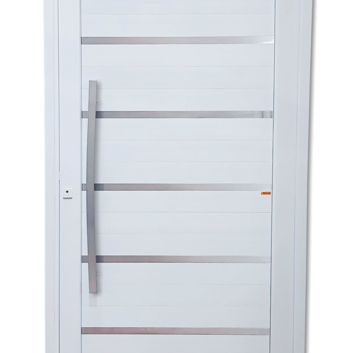 Porta Pivotante e Friso PVC Branco Esquerda 216x120x6cm Premium, marca Brimak - Foto Principal
