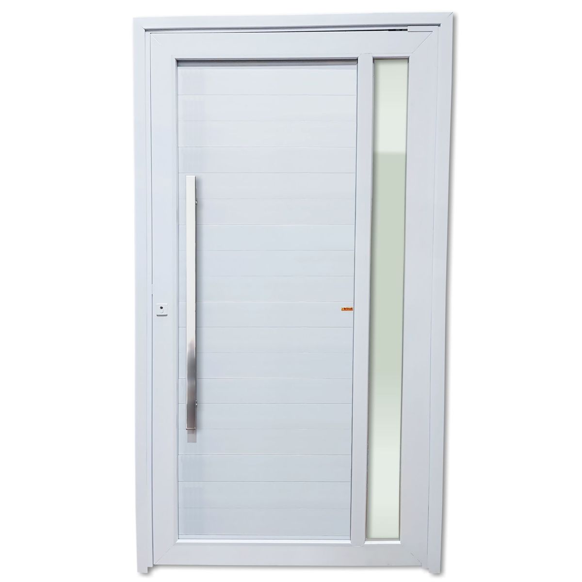 Porta Pivotante e Visor PVC Branco Esquerda 216x130x6cm Visione, marca Brimak - Foto Principal