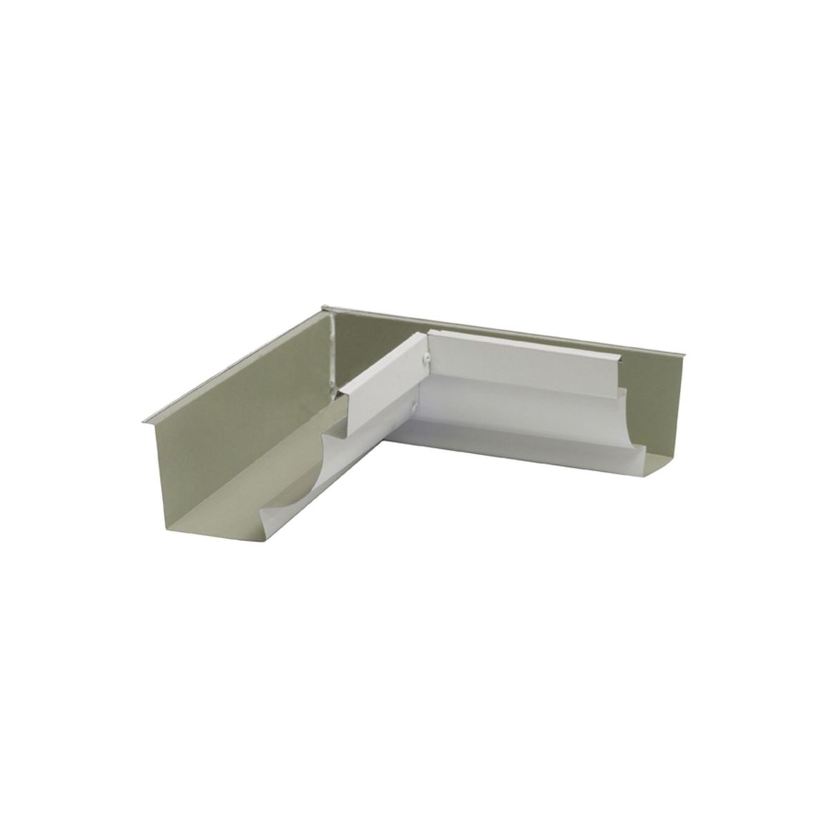 Esquadro Interno Moldura Corte 28 Galvalume Branco, marca Calhaforte - Foto Principal