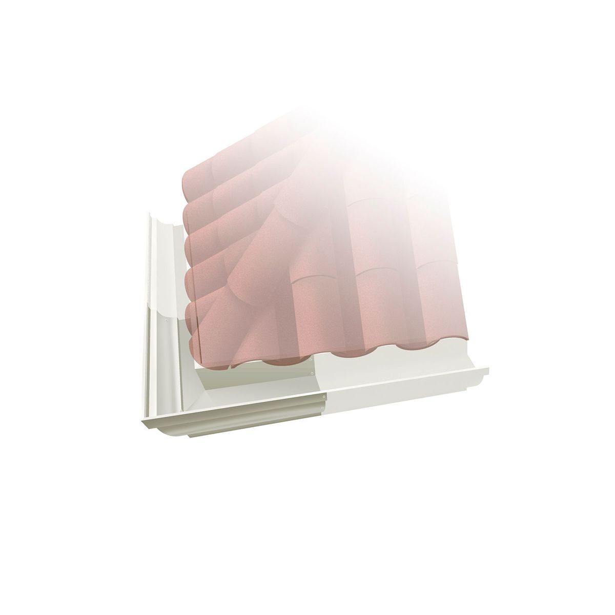 Esquadro Externo Moldura Corte 28 Galvalume Branco, marca Calhaforte - Foto 2