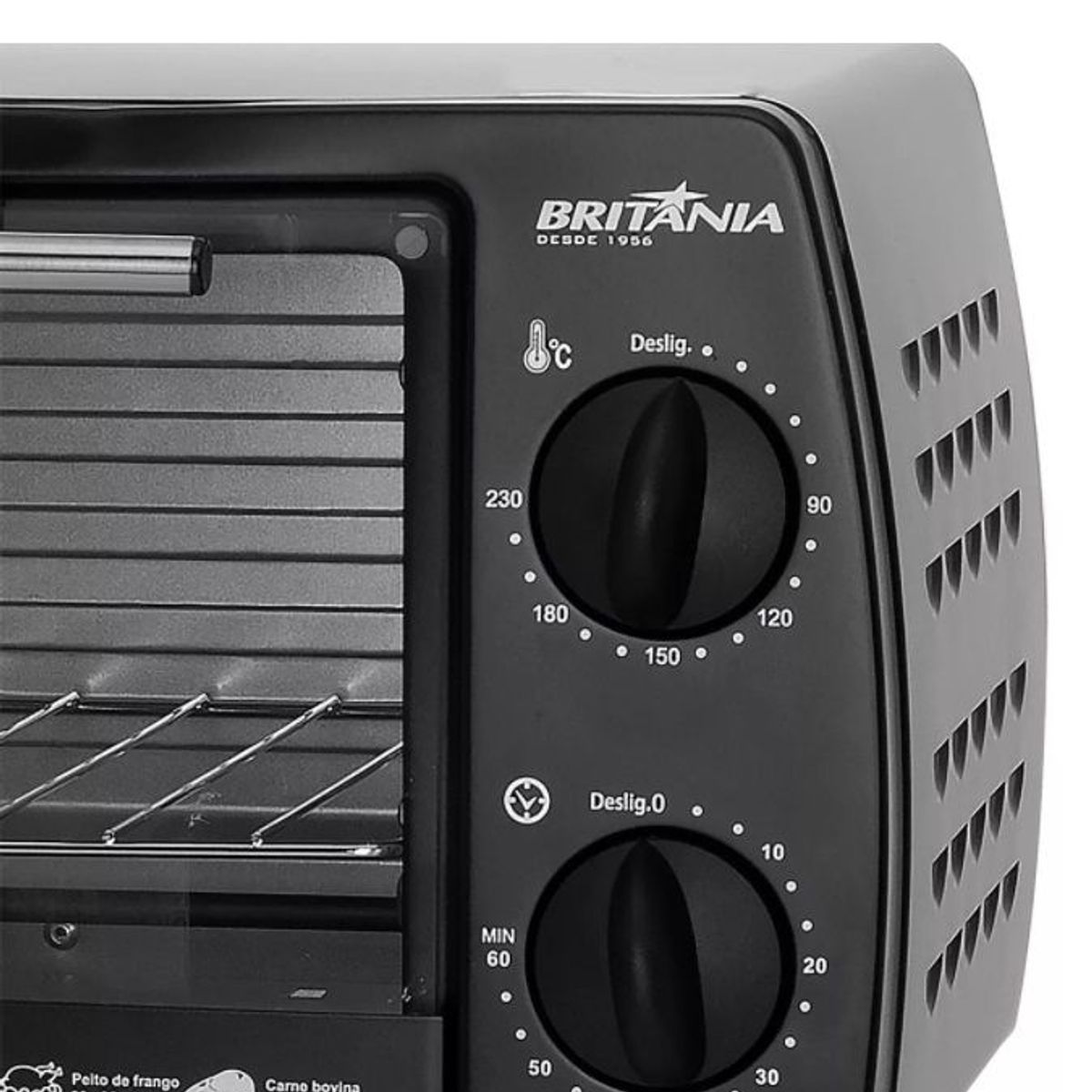 Forno Elétrico 2 Resistências 10L 220V Preto, marca Britânia - Foto 2