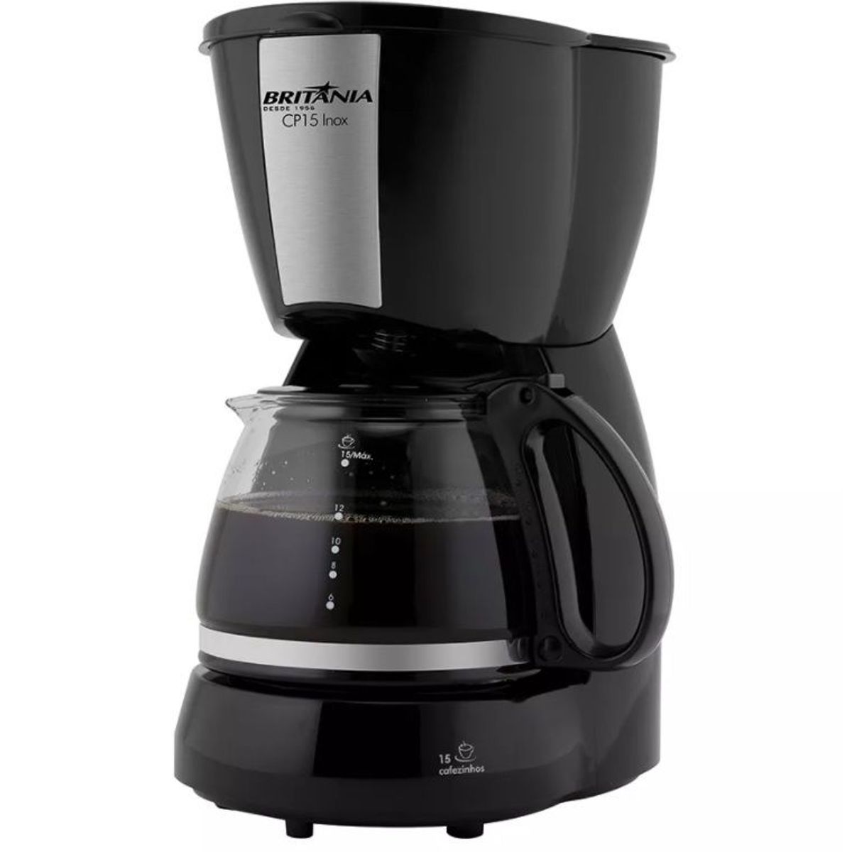 Cafeteira Capacidade de Inox 15 Xícaras 220V Prata, marca Britânia - Foto Principal