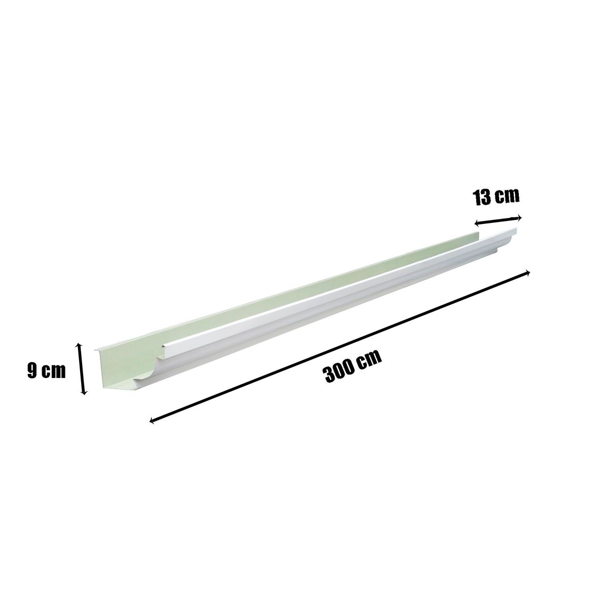 Calha Moldura Corte28,branco,3m,calhaforte, marca Calhaforte - Foto 2